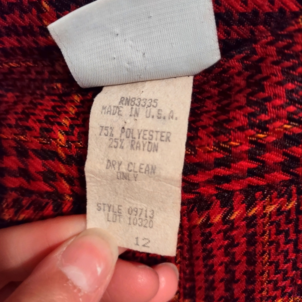 SOLD Super Vintage 1940 Fashion Option ankle length skirt! - Picture 4 of 4